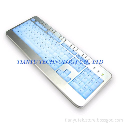 Super Slim EL Backlit Multimedia Keyboard BK2019MEL